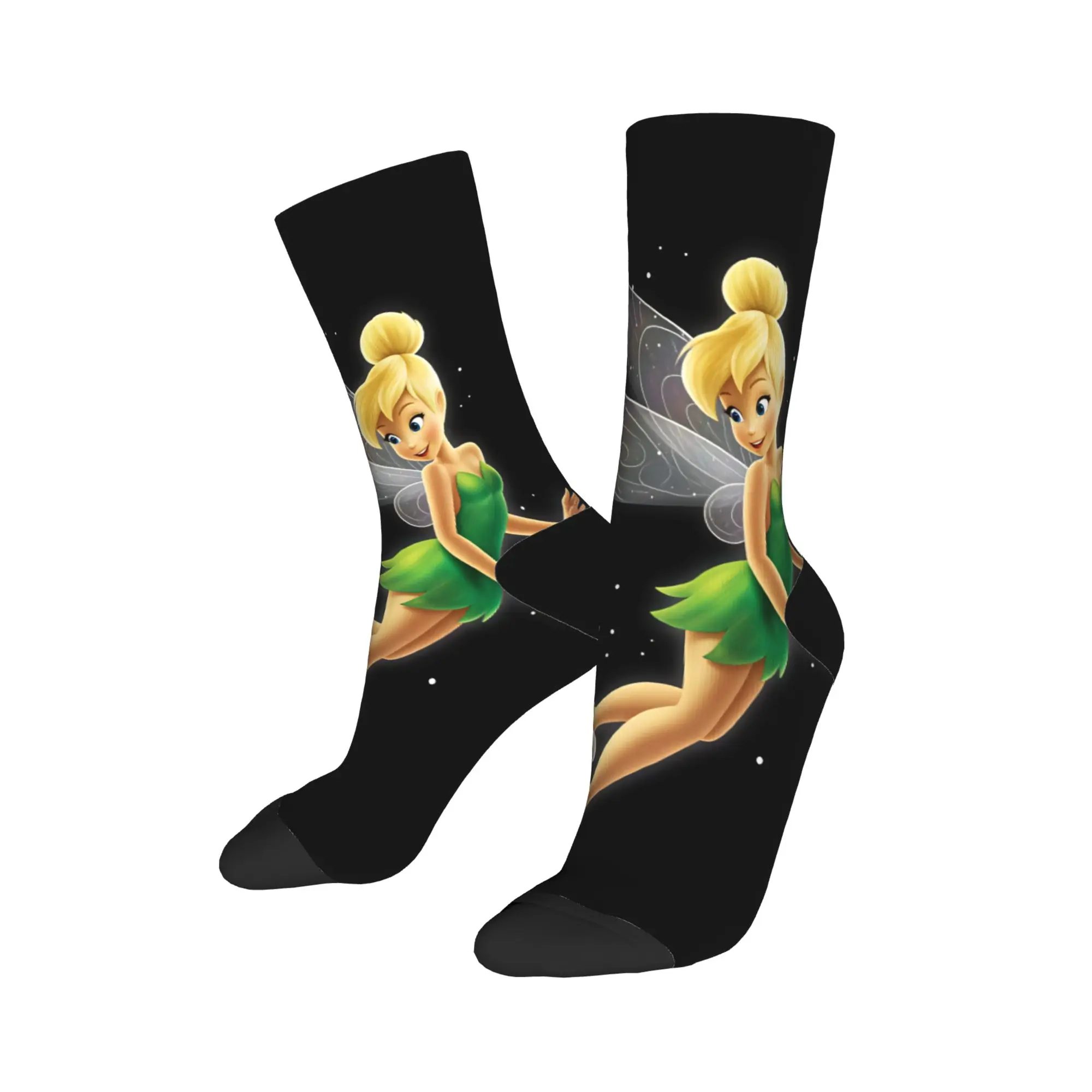 Tinker Anime Bells Stockings Men  Socks Comfortable Harajuku Socks Autumn Skateboard Non Slip Graphic Socks Gift
