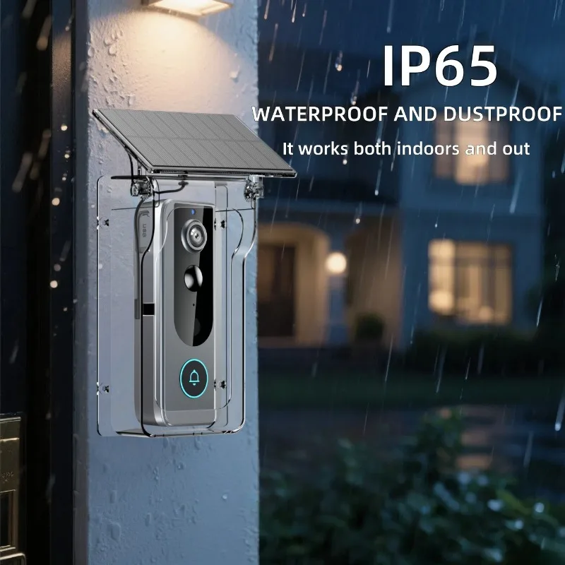 New wireless two-way intercom video doorbell wide-angle high definition night vision graffiti intelligent monitoring