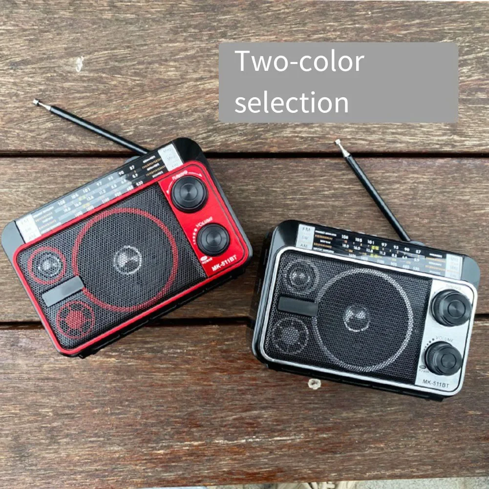 

Radio Portable Portable Multi-Band Battery Powered Radio Stereo Wireless Speaker Supports TF Card USB Charging MP3 Music Player