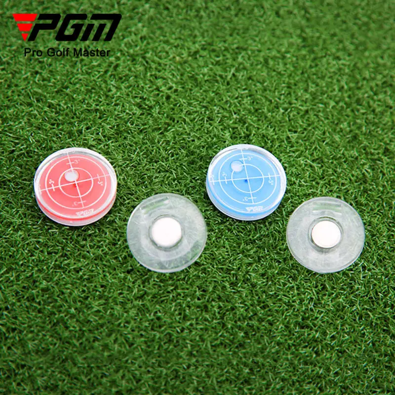 PGM Golf Level Function Marks Magnetic Cap Clip Golf Ball Marker Red and Blue MK011