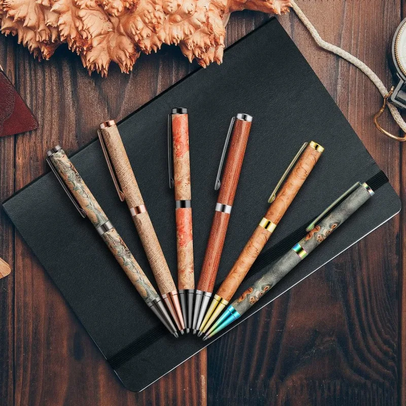 4 قطعة 7 مللي متر مجموعات صنع القلم ل Woodturning Slimline القلم السائبة تويست عدة مع عبوة مخرطة تحول لوازم لصنع Offi