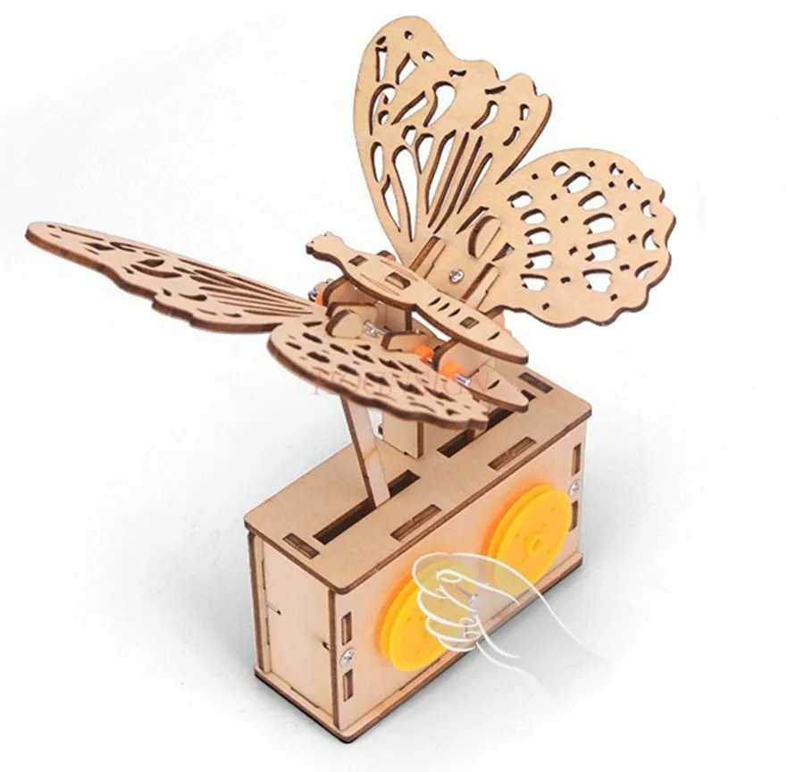 1 set mechanical butterfly, manual assembly, toys, scientific materials，Technology production, invention, simulation,