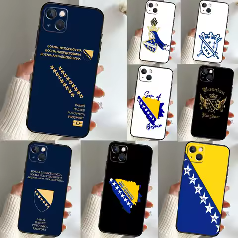 Bosnia and Herzegovina Passport Case For Samsung Galaxy S25 Ultra S23 S22 S21 S24 Ultra S9 S10 S20 Plus S24 FE Phone Cover