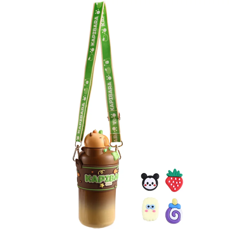 

Capybara Themestainless Steel Thermosbottle, 550ML Large Capacity, Children'sthermos Cup.