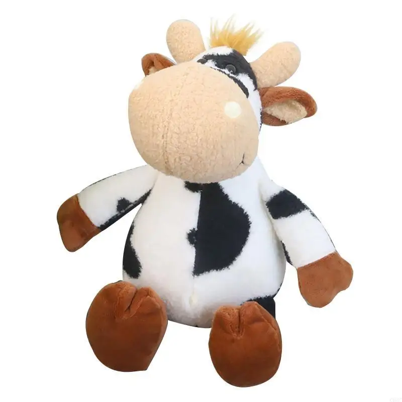 C63C بقرة محشو بالحيوان طفل أفخم لعبة محبوب لطيف زخارف هدية ناعمة