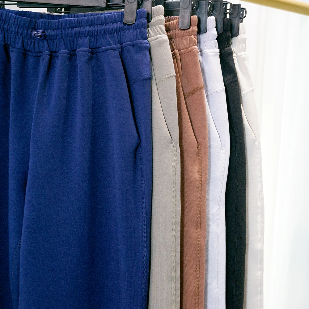 Summer Yoga Wide-Leg High-Waist Draped Loose Casual Air Layer Sweatpants Flared Sports Long Pants