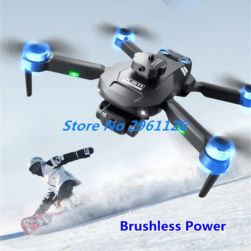 WIFI FPV 8K ESC Dual Camera RC Drone 2.4G Hover Optical Flow Gesture Photography Brushless Electric Remote Control Quadcopter To