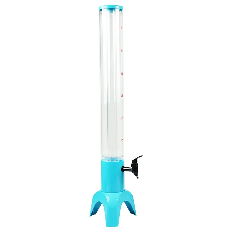

Commercial luminous wine column creative tower 3L juice bucket with faucet