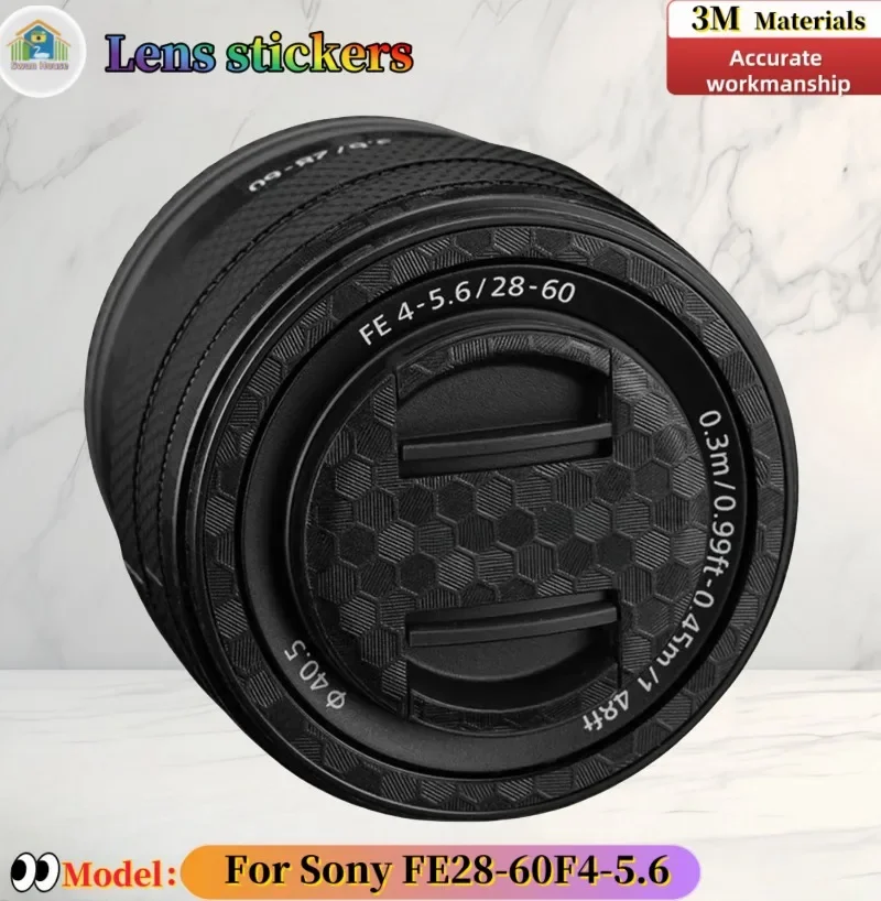 

FE2860F4 For Sony FE28-60 F4-5.6 Camera lens sticker, DIY skin, Precision tailoring wear-resistant protective film