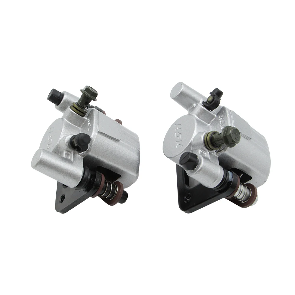 Left & Right Disc Brake Caliper Pair Hydraulic Brake Clamp with Pads for ATV Quad Pit Dirt Bike Go Kart