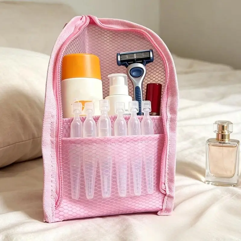 Toiletry Set of 4 with Carry Loop for Travel Packing Use JOMD