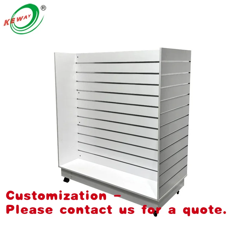 

Customize.Custom H Wooden MDF Slatwall Display Racks with Aluminum Inserts Clothing Store & Supermarket