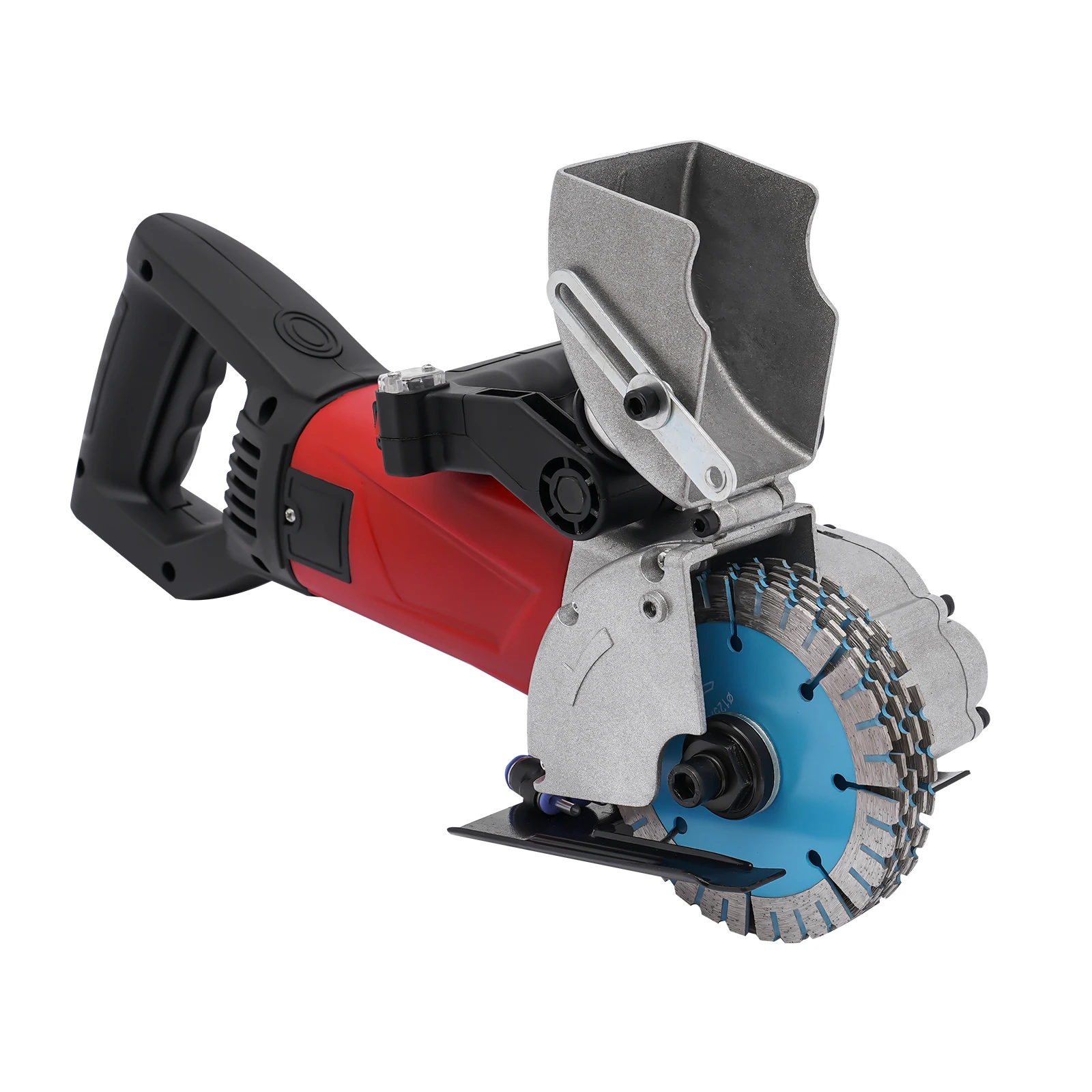 Staubfreier Wandfräser mit Laser-Zielhilfe | 2800W 125mm Elektrische Schlitzfräsmaschine mit 5 Klingen | Betonschneider – Detail 7