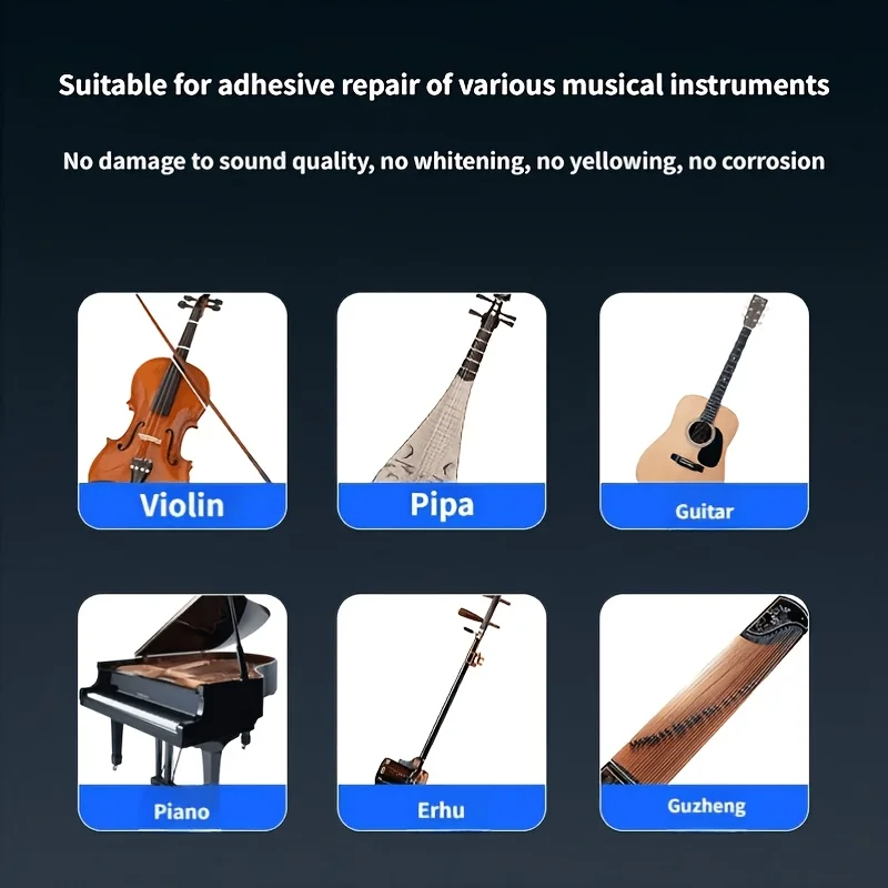 KJM Guitar Repair Glue Fast Dry Wood Adhesive For Acoustic Guitar Furniture Chair Table Edge Floor DIY Wood Repair image 6