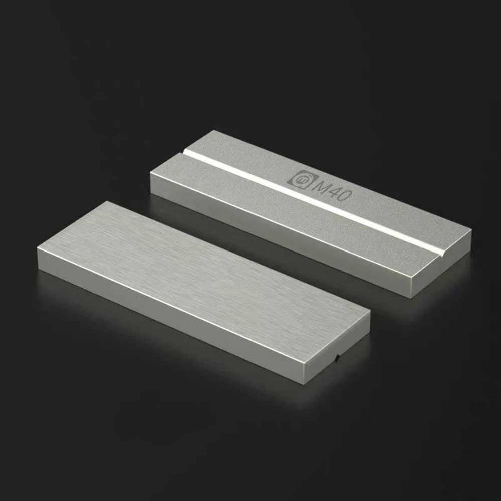 AMAOE M40 Double Side Grindstone for Correction Tweezers Soldering Tip Grinding Blade Gold Steel Whetstone Phone Repair Tool Set