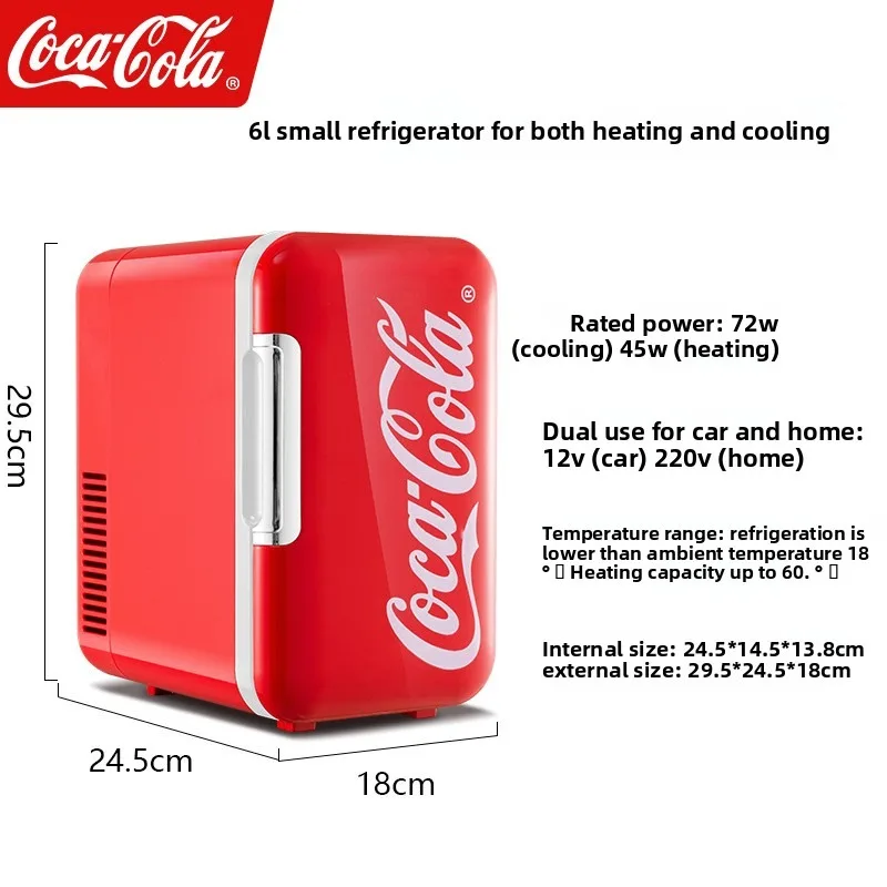 6L warm cold fskincare  cervejeira mini fridge  nevera geladeira frost free Refrigerator for home in-vehicle frigobar magalu view 2