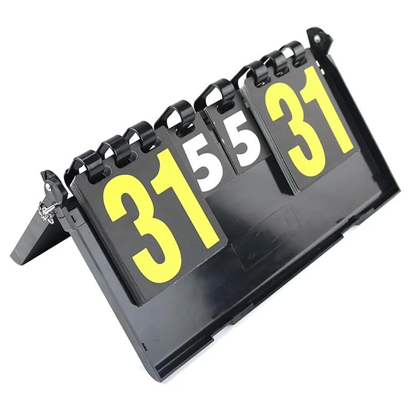 Flip-Page Scoreboard, Billiard Scoreboard, Table Tennis And Badminton Game Flip Scoreboard Durable Easy Install Easy To Use