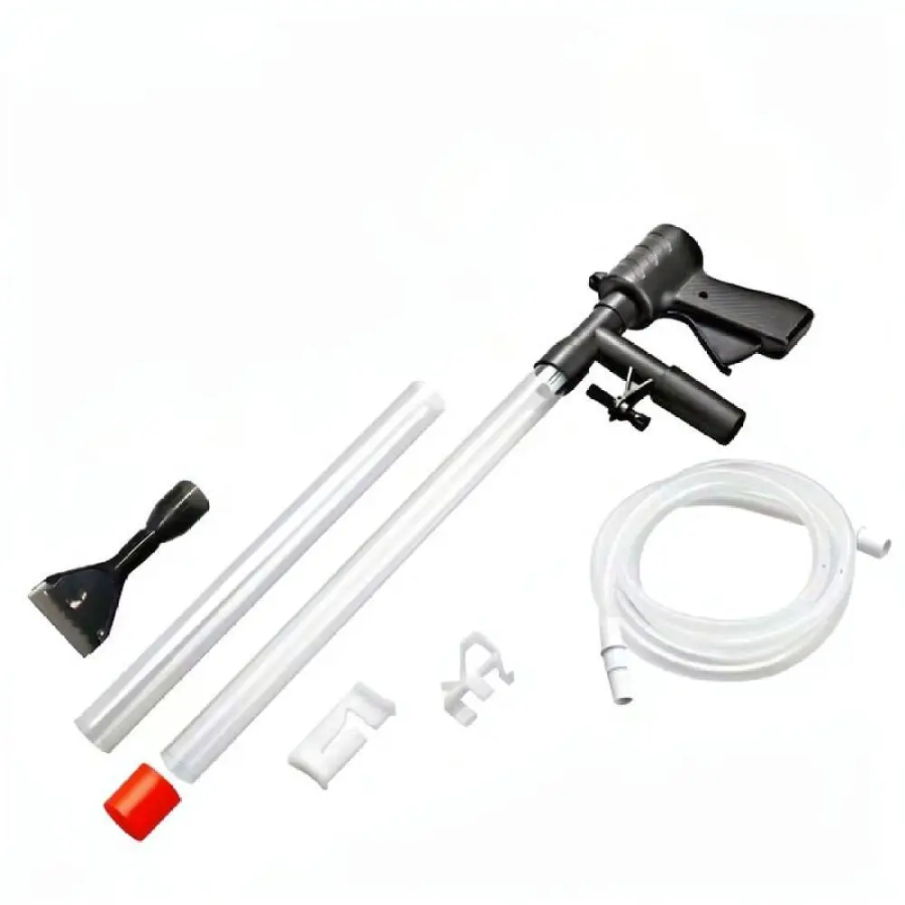 Hand Operated Siphon Gravel Vacuum Cleaner Water Changer For Aquarium Fish Tank Cleaning Maintenance Sand Washer Tool