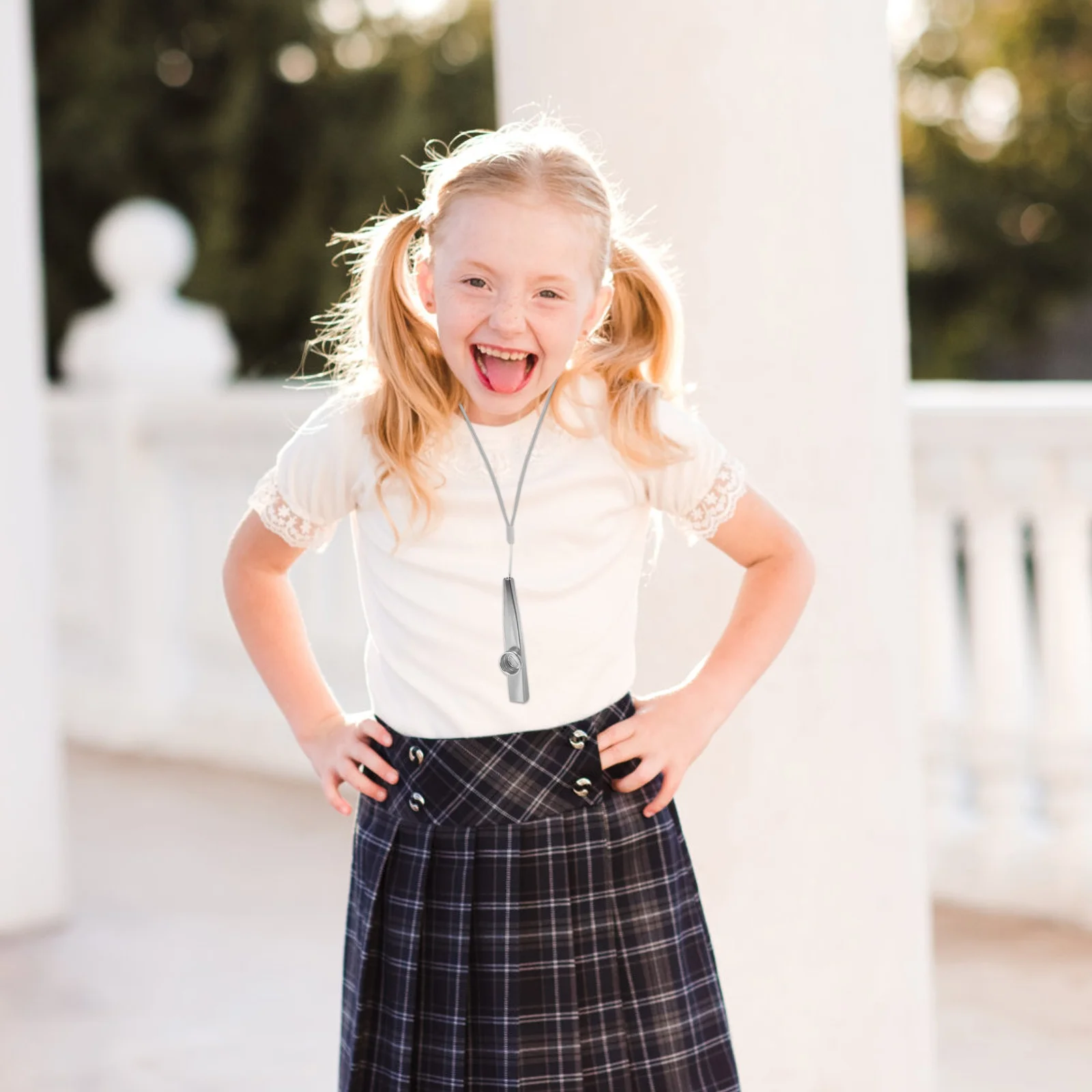 

1Set Premium Aluminum Alloy Kazoo With Flute Film Funny Musical Instrument For Adults Metal Kazoo Performance