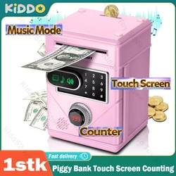 Electronic Piggy Bank Touch Screen Counting Password Safe Box Money Boxes Digital Coins Cash Saving Deposit Atm Machine Kid Gift