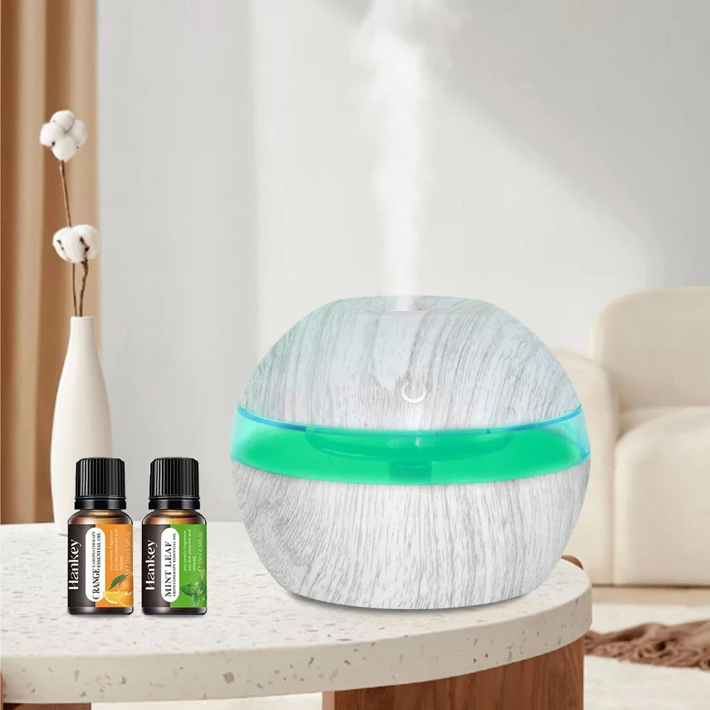 

Ультразвуковой увлажнитель воздуха и диффузор эфирного масла на 300 мл, 7 цветов светодиодов, легкое сенсорное управление, питание от USB, отлично подходит для облегчения сухого воздуха