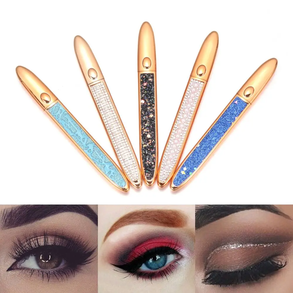 แห้งเร็วยาวนานไม่มีกาวแม่เหล็กที่จําเป็น Self-กาว Magic Eyeliner 2 in 1 Lash กาวปากกาใช้งานง่าย