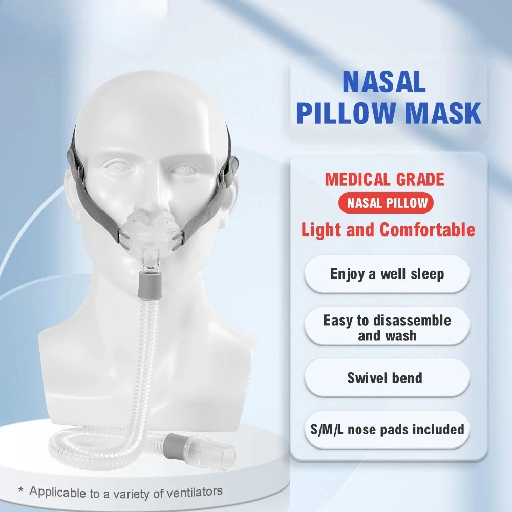 

Маска для носовых подушек Cpap, универсальная маска PM2 разных размеров, апноэ во сне, CPAP, носовая маска, совместимая с ResMed, Philips и Fisher