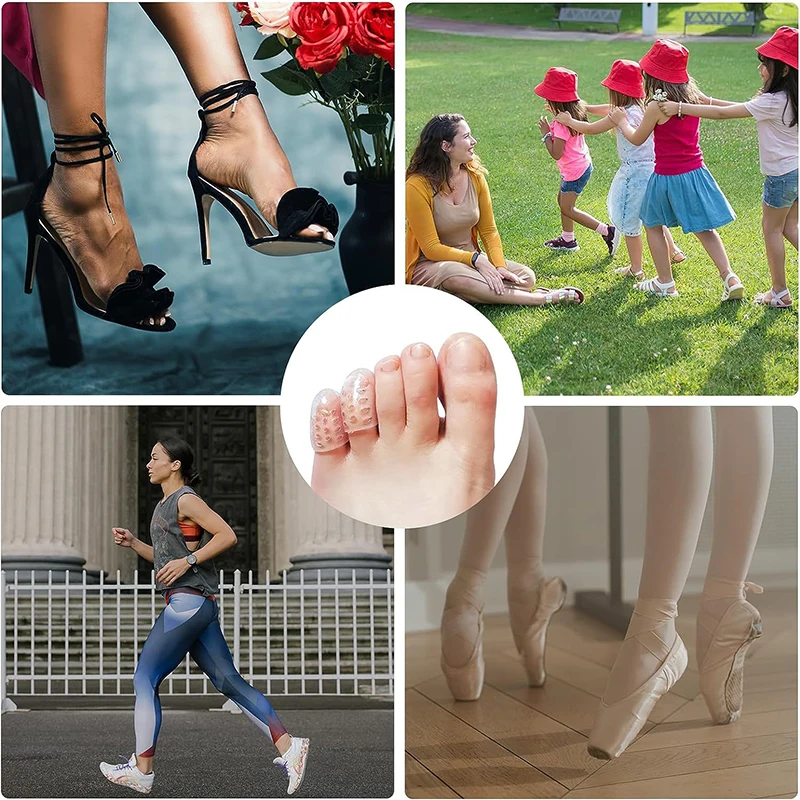 5/10/20 PCS Atmungsaktive Silikon Zehenschutz Abdeckung Transparent Verhindern Wasser Blasen Schwielen Bequeme Elastische Schutz – Detail 5