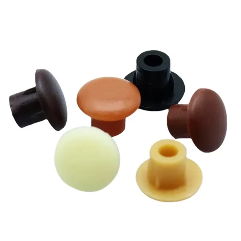 10/20/50PCS Home Furniture Decor 5mm White Plastic Screw Hole Cover Plugs Button Top For Cabinet Cupboard Shelf