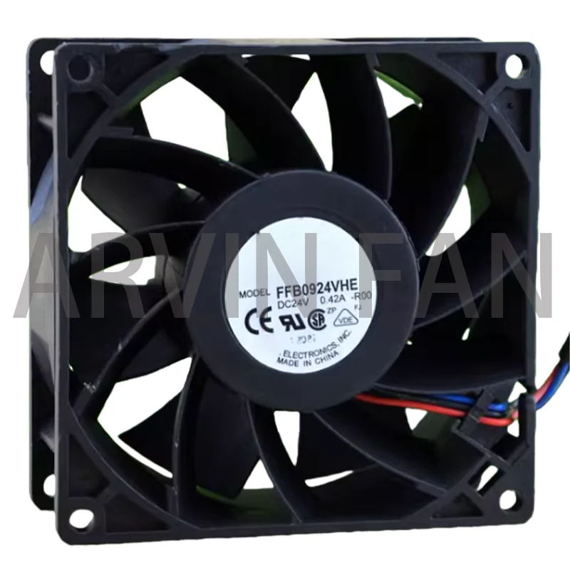 

FFB0924VHE 9038 24 В 0,42 А Охлаждающий вентилятор с двумя шарикоподшипниками Инверторный охлаждающий вентилятор