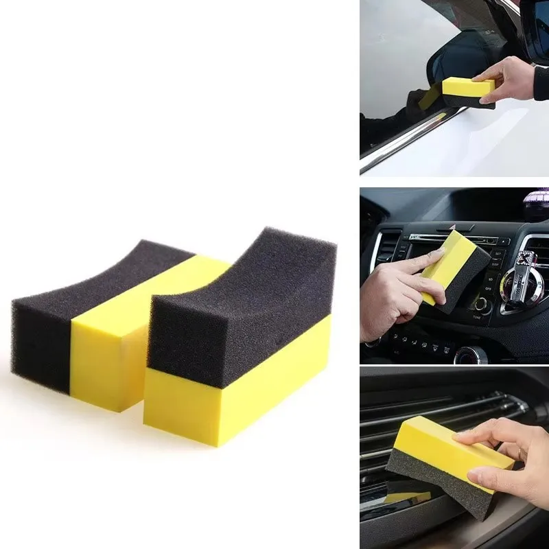 1/2/3/5/6/10pcs Cleaning Sponge Brush Set for Car Wheel Tire Wash Wipe Water Suction Sponge Pad Wax Polishing Tyre Brushes Tools