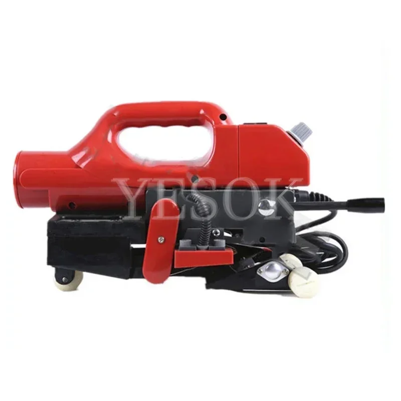 Máquina de soldadura de geomembrana de 220V/110V, máquina de soldadura de cuña caliente, soldador de revestimiento de plástico de hoja de HDPE, máquina de sellado de película de PVC LST800D