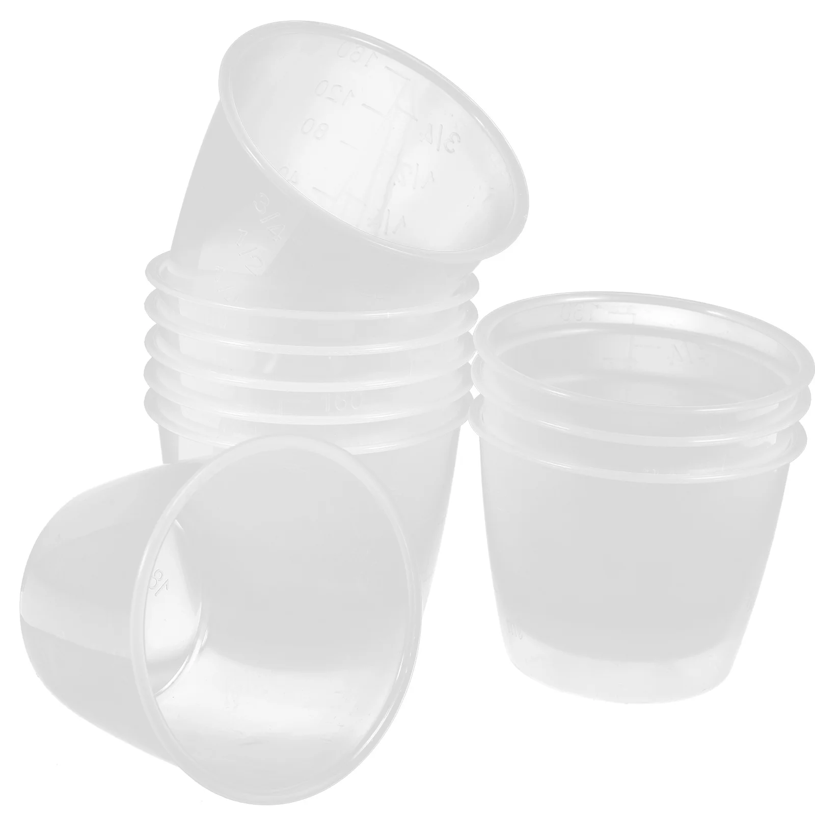 

BPA Free 10 Pack 160ml Plastic Measuring Cups for Rice Cooker Kitchen Tool Accurate Measurement for Dry and Liquid Ingredients