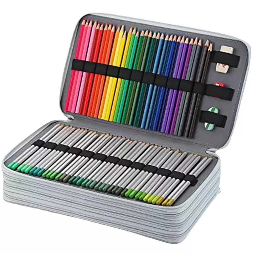 300 Slots School Pencil Case Pencilcase Supplies Large Capacity Stationery Bag Organizer Pen Box for Colored Pencils