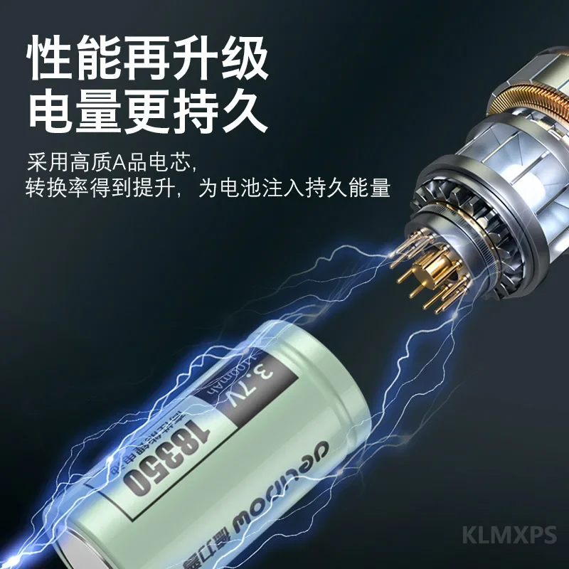 18350 Rechargeable Battery Cell 1100mAh 3.7V Li-ion Flat Top 18x35mm Lithium Ion 2-4PCS Cylindrical Rechargeable Battery Cells