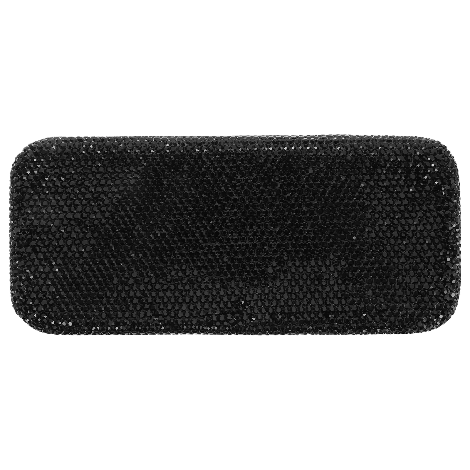 

Rhinestone Car Glasses Box Sunglasses Eyeglasses Black Plastic Travel Stylish Portable Case Holder Storage Bag Decorative