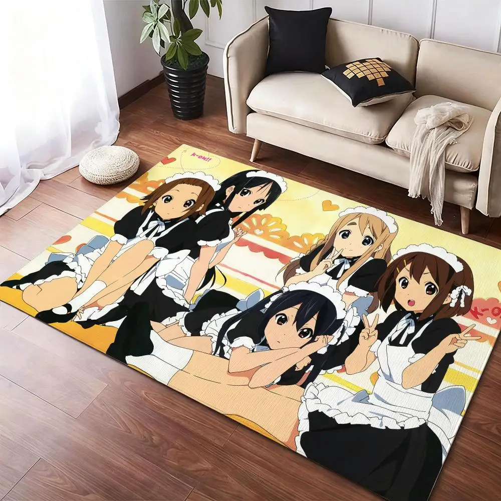 

K-o-ONs anime cute Floor Mat Soft Thickened Non-Slip Door Mat for Living Room Home Decor Flannel Rugs