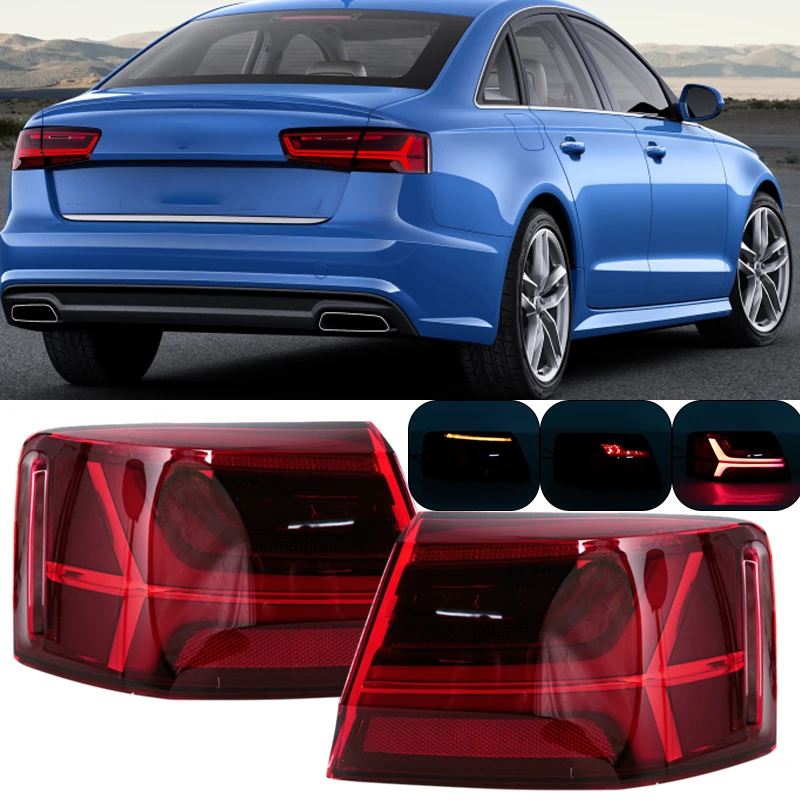 

For Audi A6 C7 Sedan 2016 2017 2018 Tail Light Break Light Turn Signal Lamp Driving Light Car Accessories 4G5945093E 4G5945094E
