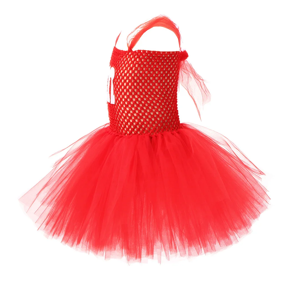 Chocolate Bean M Cosplay Girls Tutu Skirt Cute Dress Party Stage Performance Disguise Costume Children Roleplay Fancy Dress Up