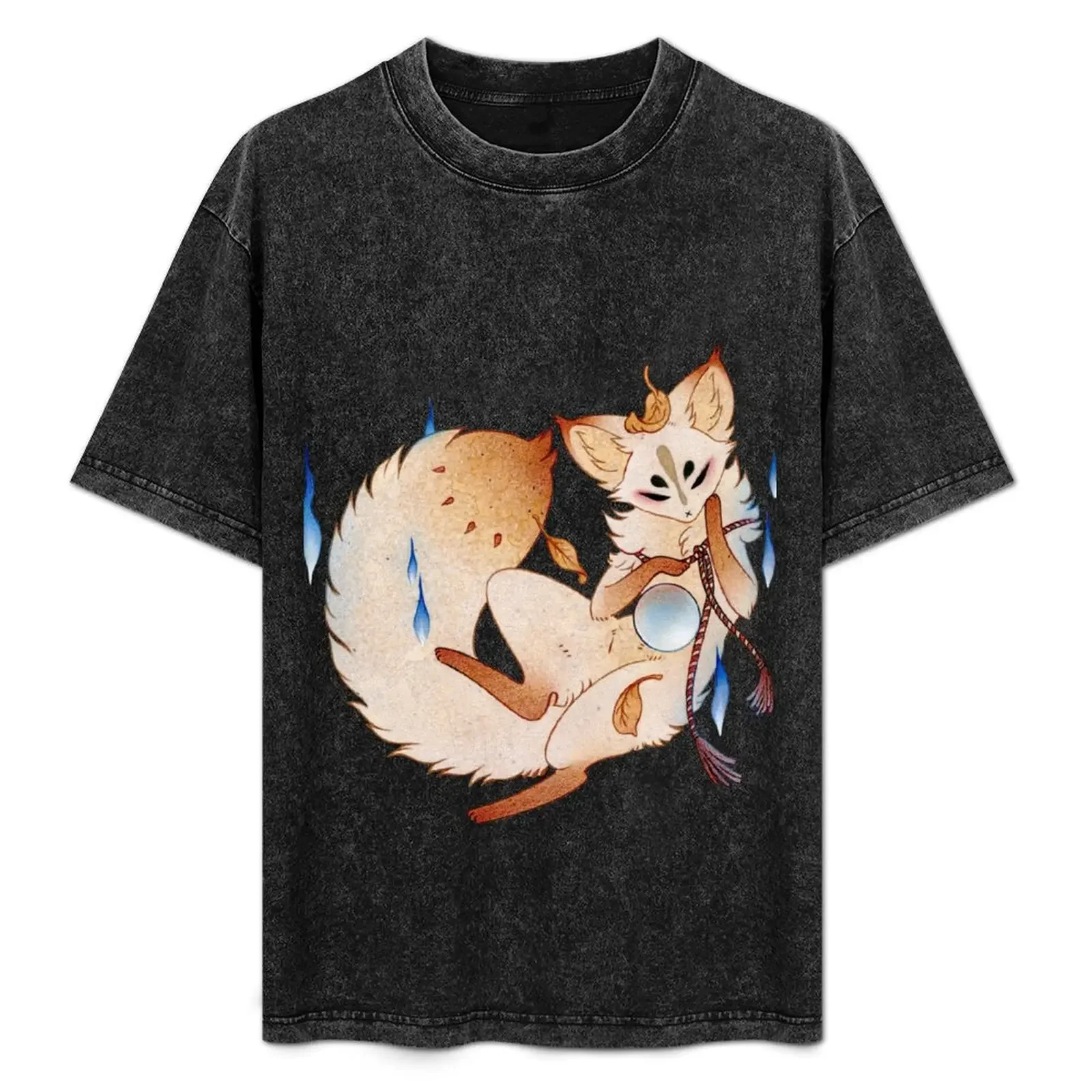 

Mischievous Fox - TeaKitsune Yokai Kitsune T-Shirt graphic tee shirt tshirts personalised shirts graphic tee men
