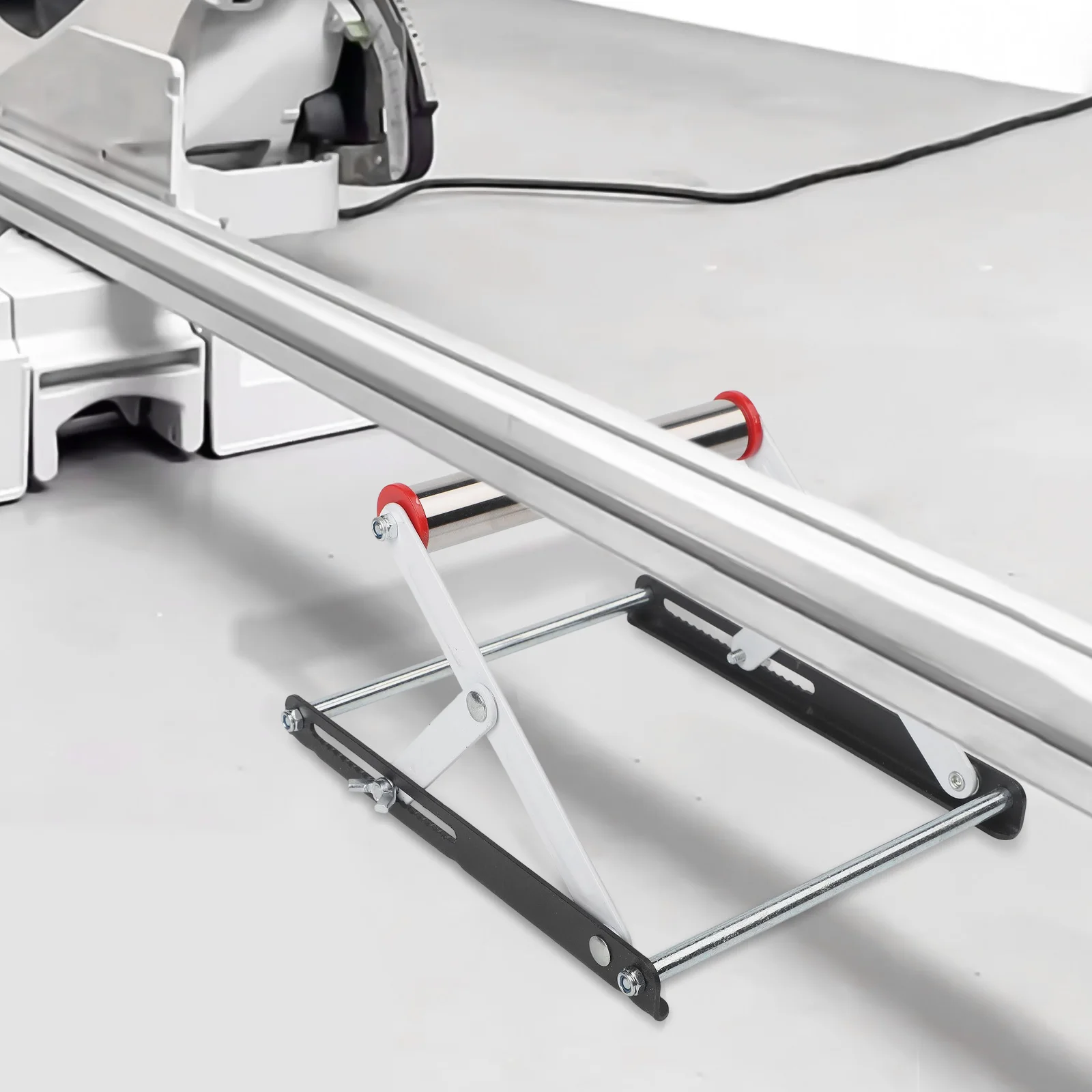 Cutting Machine Support Frame Material Rack Foldable Design Adjustable 55 135mm Height Metal Bracket for Stable Material Holding