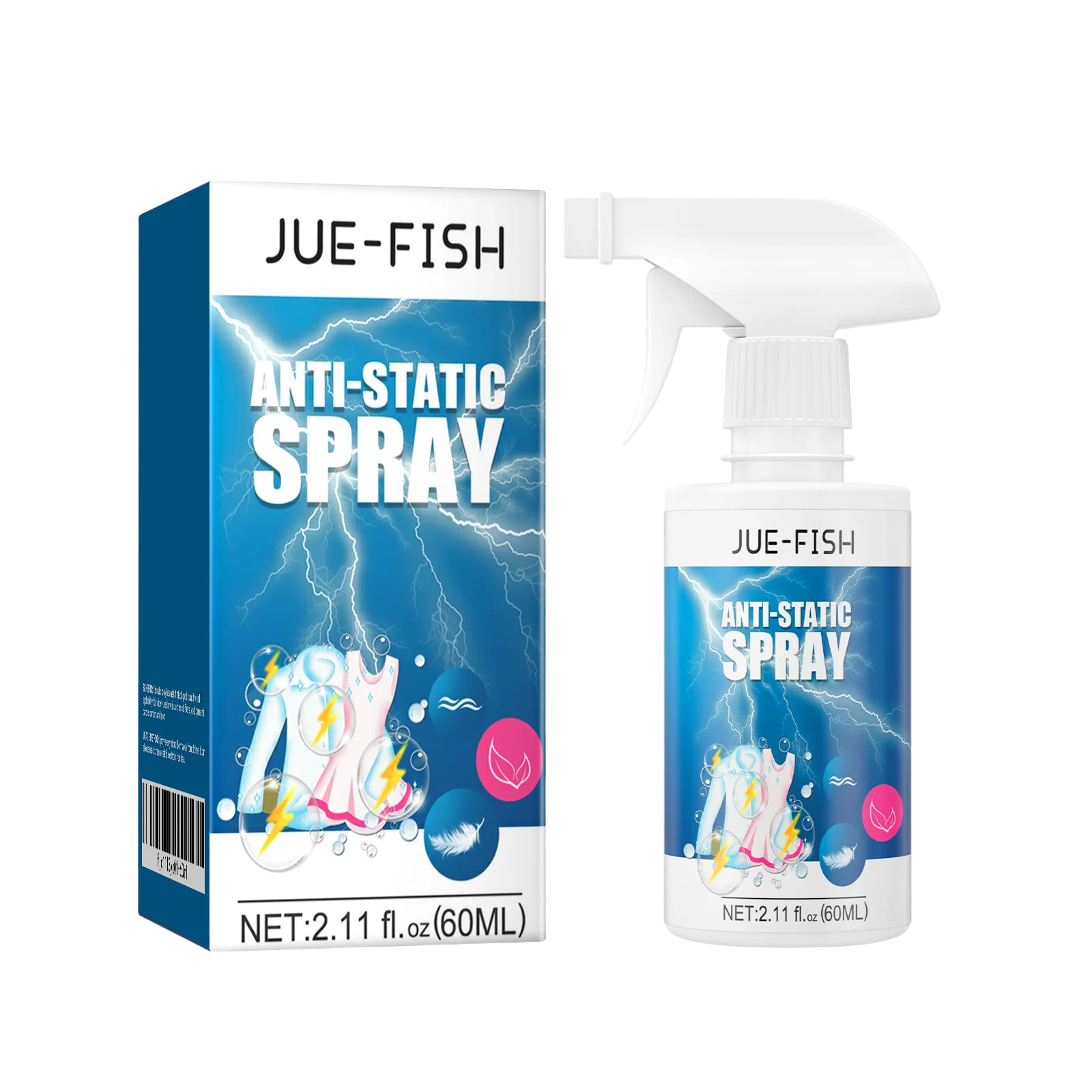 Anti Static Electricity Spray Liquid เสื้อผ้าซักรีด Remover Sprinkler Sprayer สําหรับเฟอร์นิเจอร์ซักรีดตู้เสื้อผ้ารถ