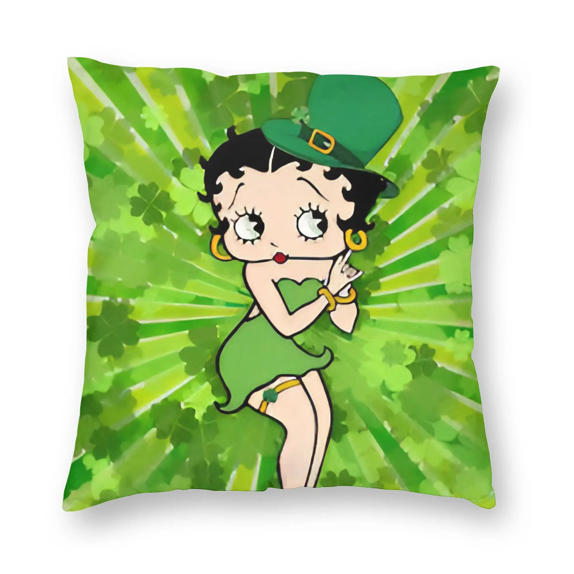 Anime B-Betty BoopS Pillowcase Printing Fabric Cushion Cover Decoration Cartoon Throw Pillow Case Cover Home Square 40*40cm