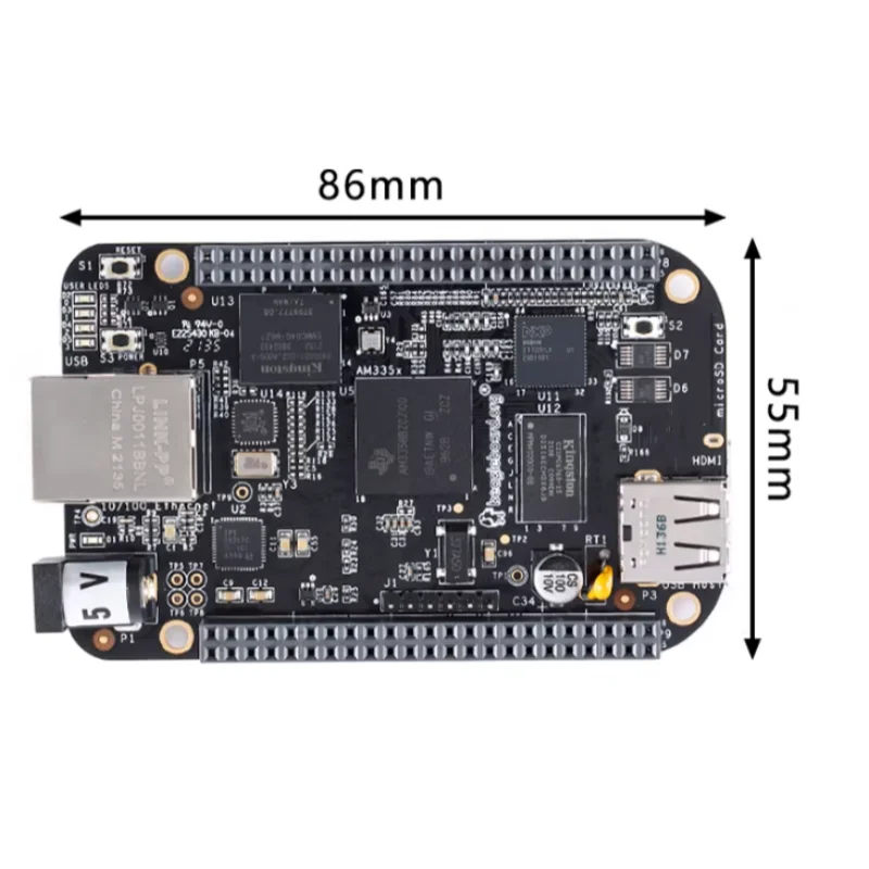 1pcs BeagleBone Black AM3358 Embedded Single-Board Computer Linux Android BBB Development Board