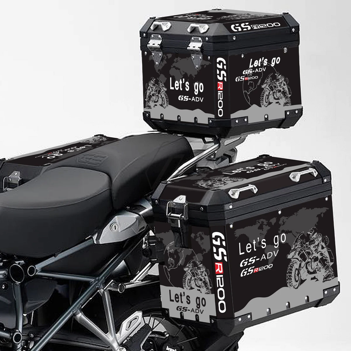 Мотоциклетная алюминиевая наклейка для BMW Panniers Les "s go R1200 GS R1200GS R1250GS ADV Triple Black Adventure 2019-2023