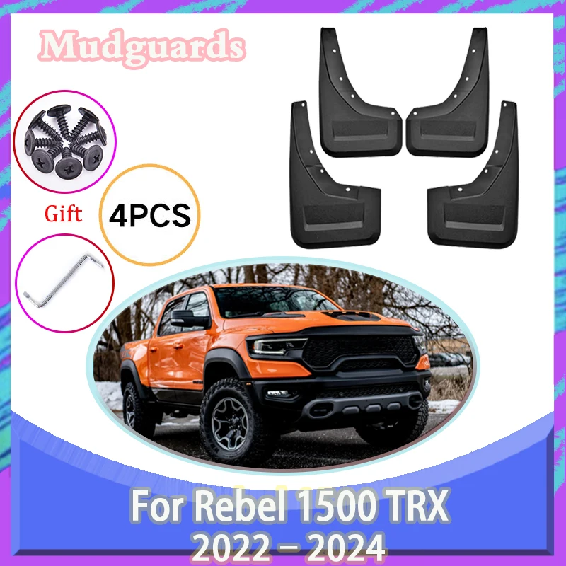 For Ram Rebel 1500 TRX 2022-2024 Wheel Guard Splash Guards MudFlaps Mud Flaps Mudguards Anti-scratch Rear Fender Car Accessories