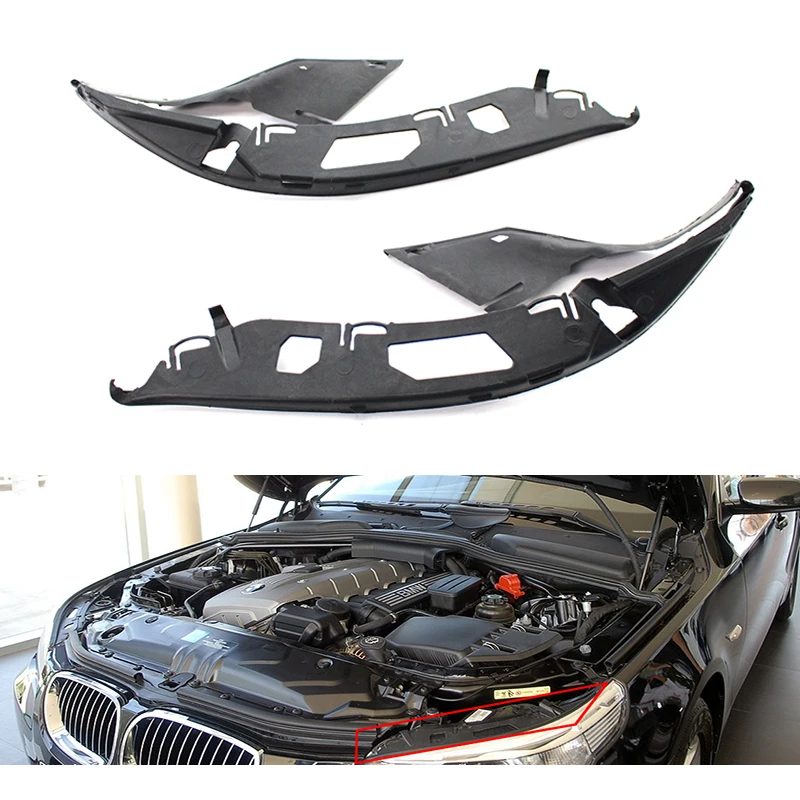 

Left and Right Pair Upper Headlight Gaskets Front Upper Headlight Gasket Seal Pair Set for BMW 5 Series E60 2004-2010