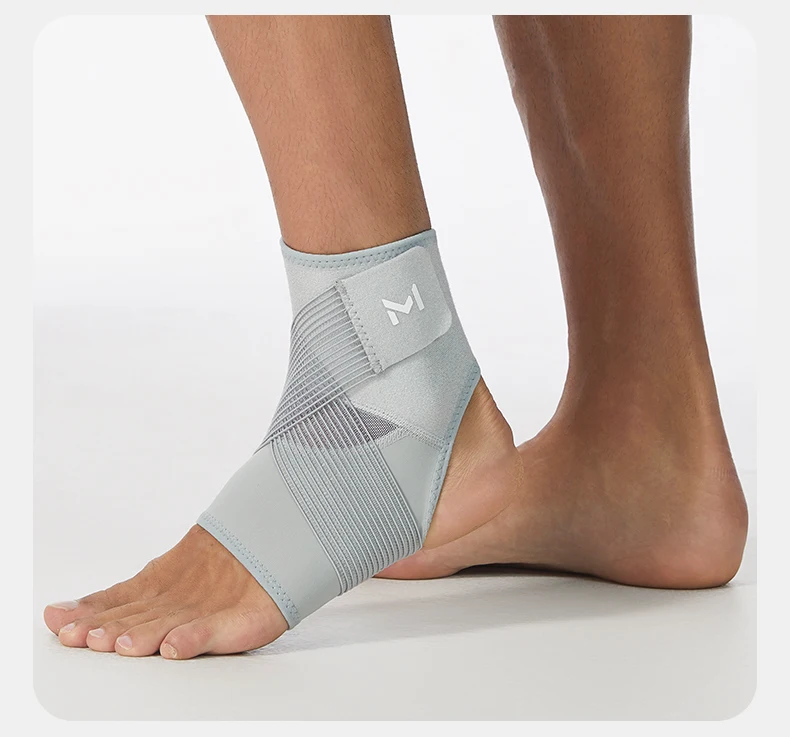 Verstellbare Knöchelbandage mit Riemen, Kompressions-Knöchelstütze für Männer und Frauen, atmungsaktiver Knöchelstabilisator mit sicherem Sitz – Detail 12