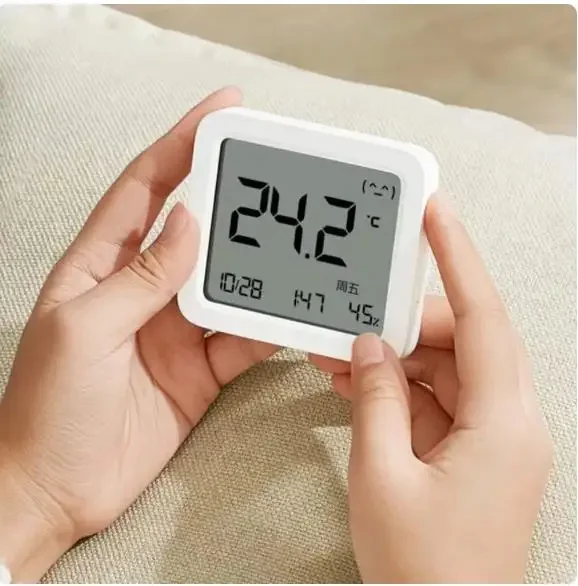 جهاز قياس درجة الحرارة والرطوبة الذكي بتقنية البلوتوث من Xiaomi mijia، مقياس حرارة منزلي، مقياس رطوبة داخلي