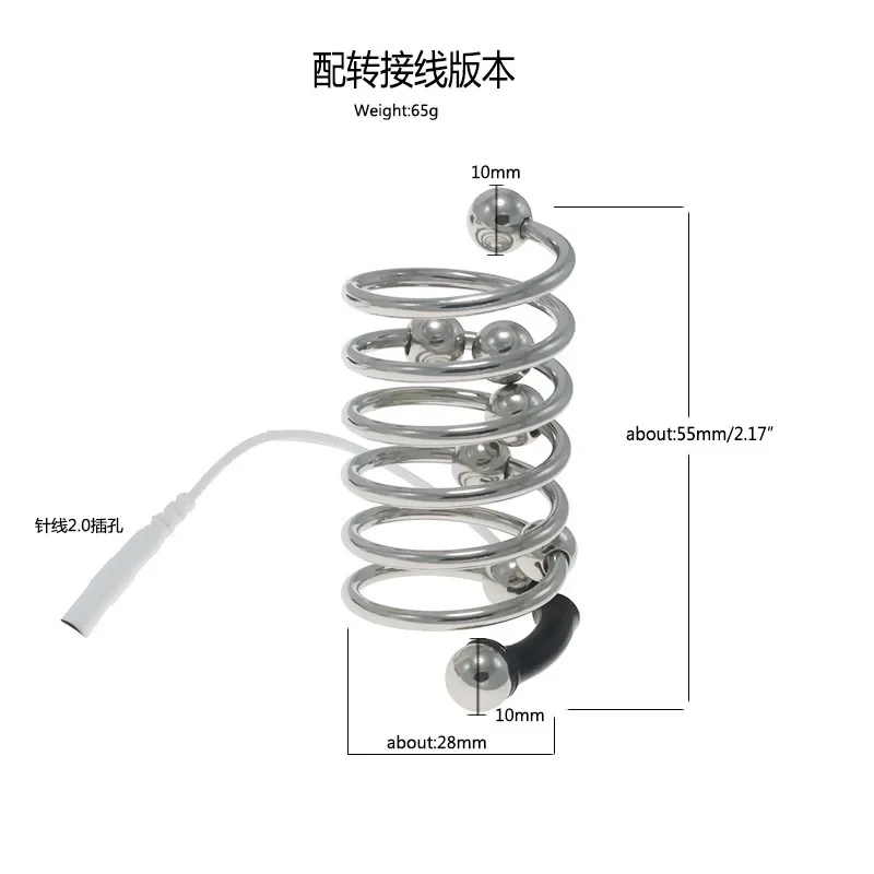 Penis Plug Therapy Massager Penis Rings Health Electric Shock Cock Rings Urethral Dilator Medical Themed Tool Sex Toys For Men